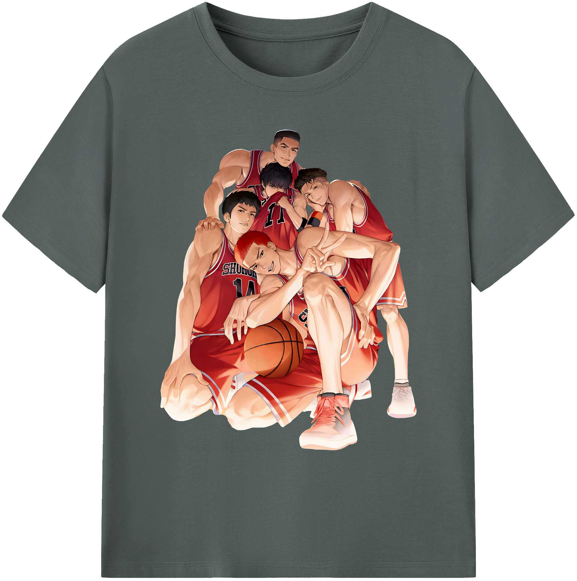（画像用） SLAM DUNK／スラムダンク 綿100％ メンズ半袖Tシャツ｜肌触りやわらか＆通気性